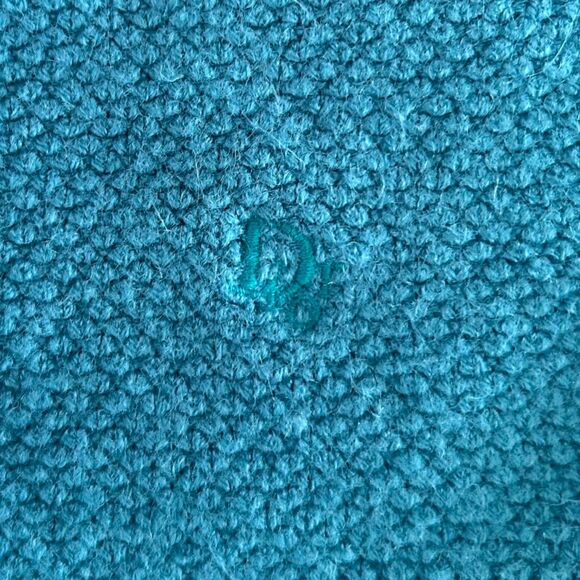 VTG Christian Dior Turquoise, V Neck Knit Sweater, sz L, Quiet Luxury, Academia - Picture 4 of 8